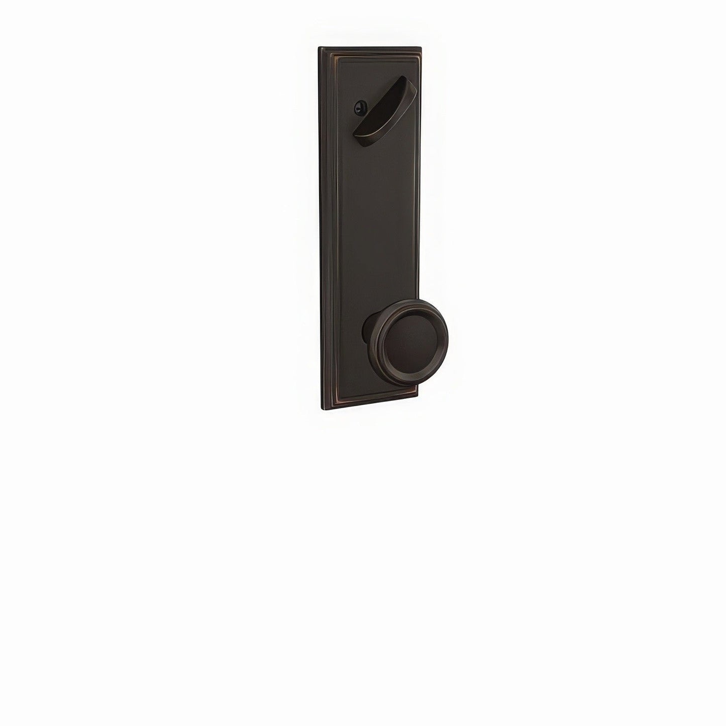 Schlage FCT59OFM-ADD Offerman Knob with Addison Escutcheon Interior Active Trim.