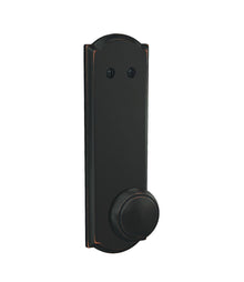 Schlage FCT94AND716CAM Custom Andover Knob with Camelot Escutcheon Dummy Interior Trim Aged Bronze