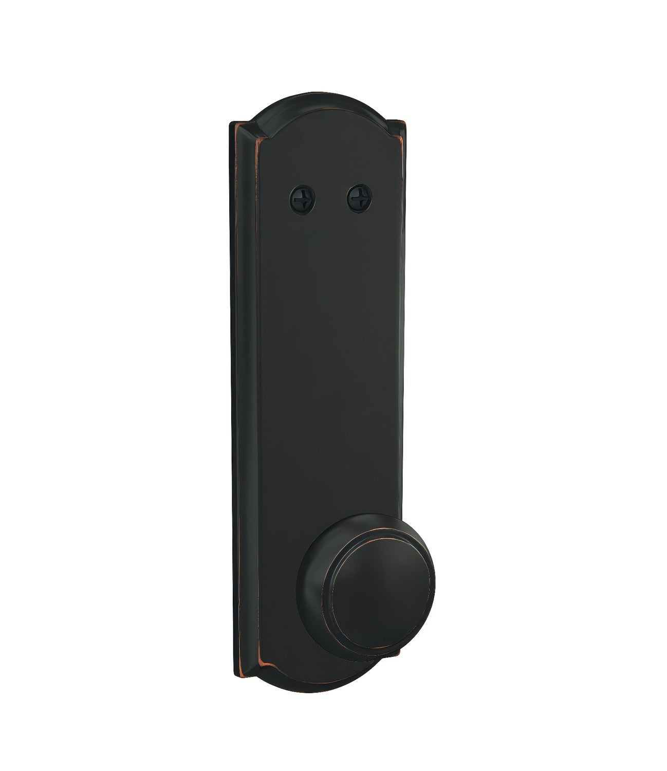 Schlage FCT94AND716CAM Custom Andover Knob with Camelot Escutcheon Dummy Interior Trim Aged Bronze