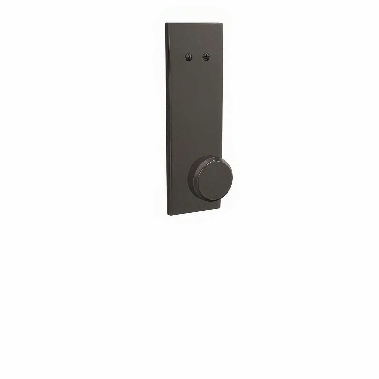 Schlage FCT94BWE530CEN Bowery Knob with Century Escutcheon Dummy Interior Trim Black Stainless