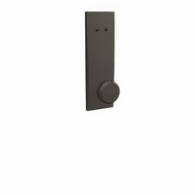 Schlage FCT94BWE530CEN Bowery Knob with Century Escutcheon Dummy Interior Trim Black Stainless.