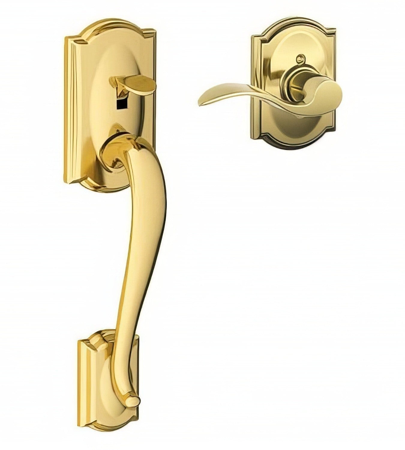 Schlage FE285-CAM-ACC-CAM-RH Camelot Lower Handleset for Electronic Keypad