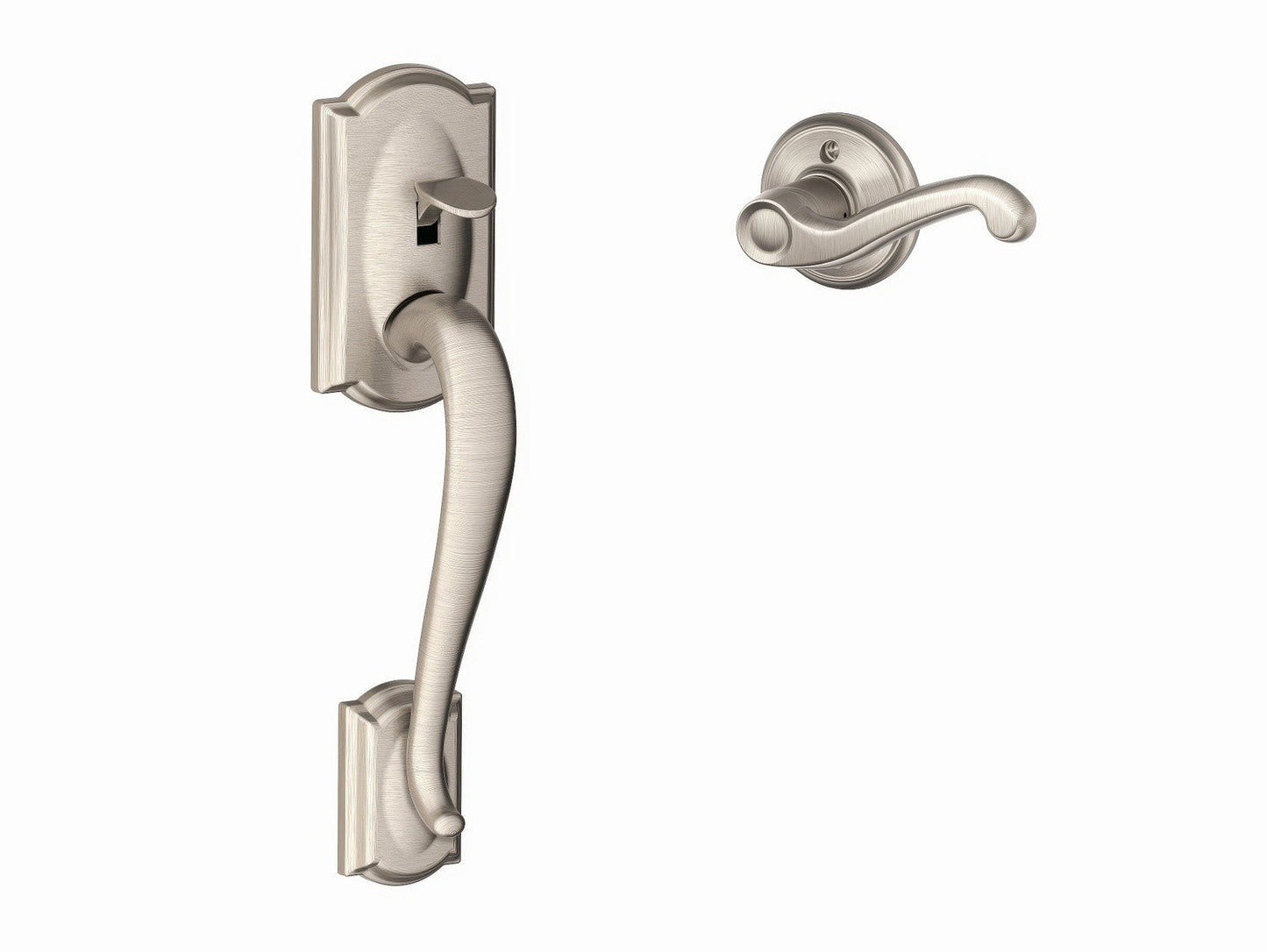 Schlage FE285CAM-FLALH Left Hand Camelot with Flair Lever Bottom Half Handleset