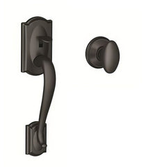 Schlage FE285CAM-SIE Camelot with Siena Knob Bottom Half Handleset