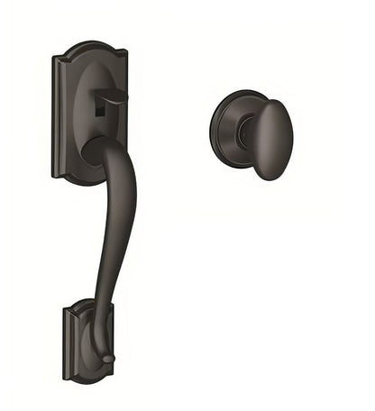 Schlage FE285CAM-SIE Camelot with Siena Knob Bottom Half Handleset.