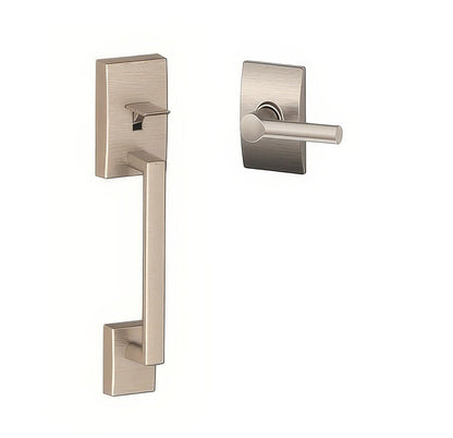 Schlage FE285CEN-BRWCEN Century with Broadway Lever with Century Rose Bottom Half Handleset