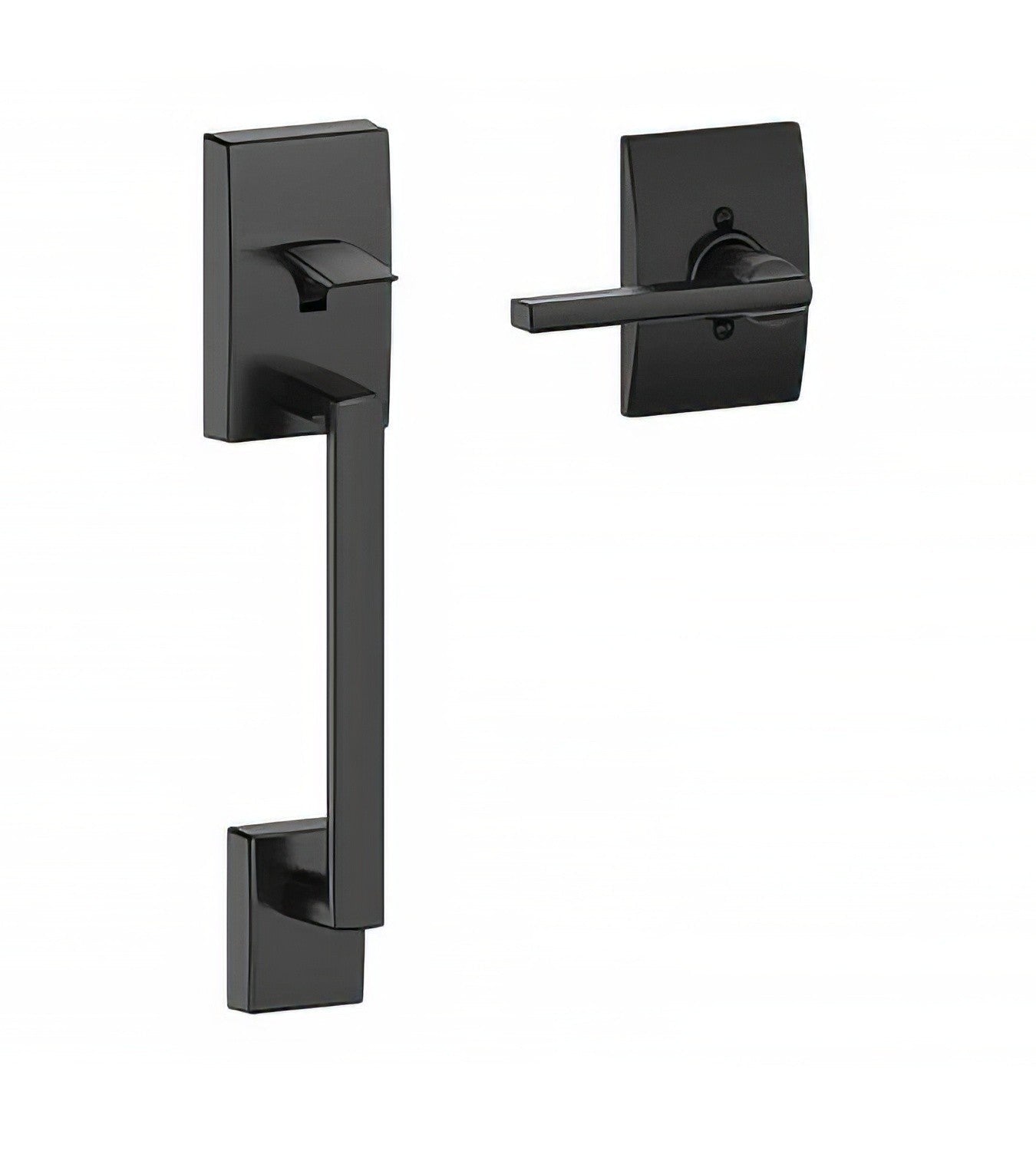 Schlage FE285-CEN-LAT-CEN Century Lower Handleset for Electronic Keypad with Latitude Interior Lever with Century Rose