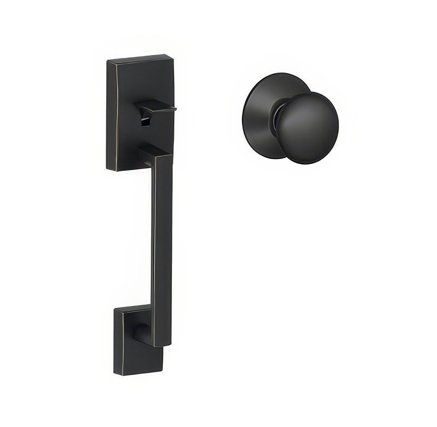 Schlage FE285CEN-PLY Century with Plymouth Knob Bottom Half Handleset