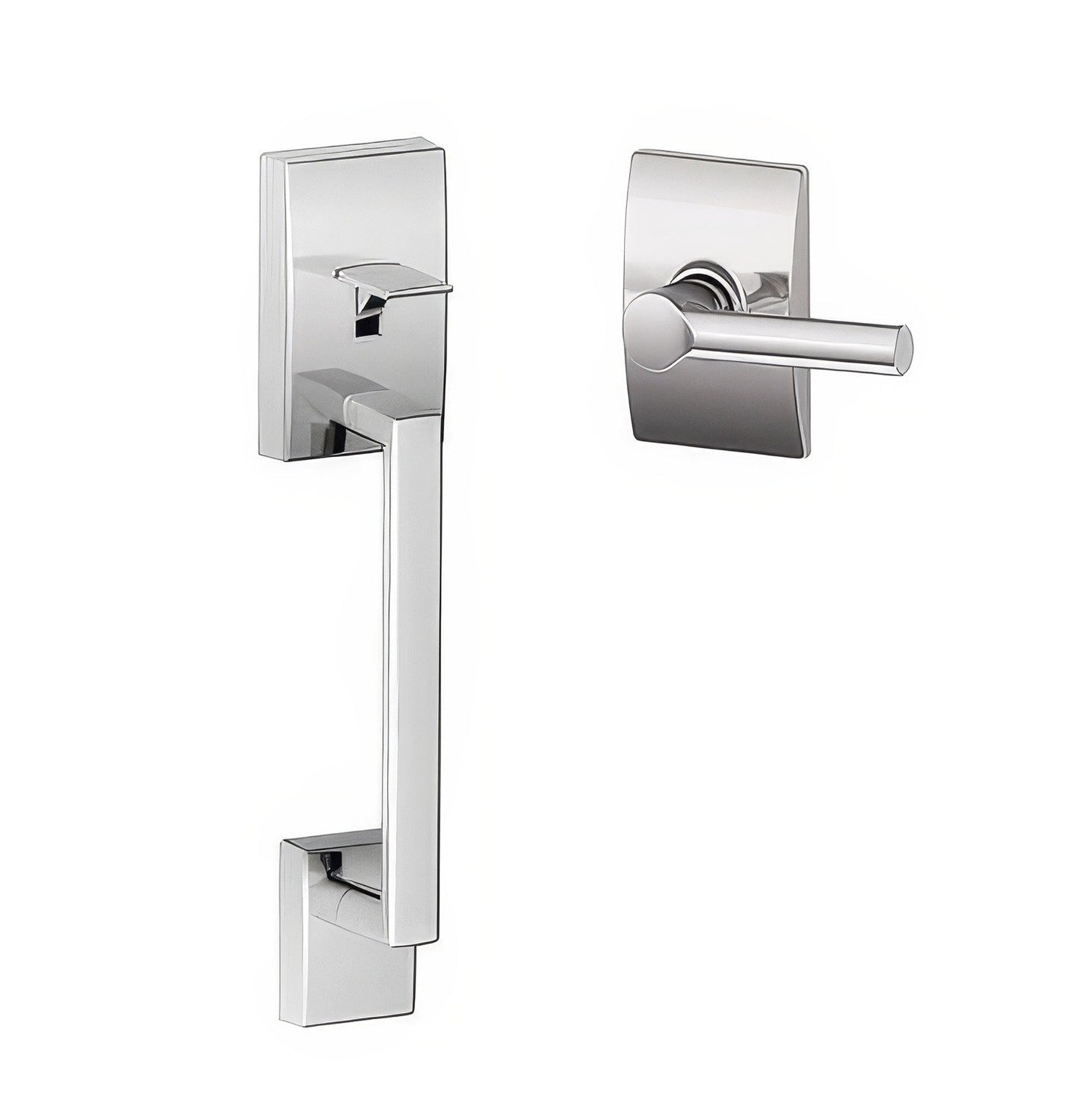 Schlage FE285CEN-BRWCEN Century with Broadway Lever with Century Rose Bottom Half Handleset