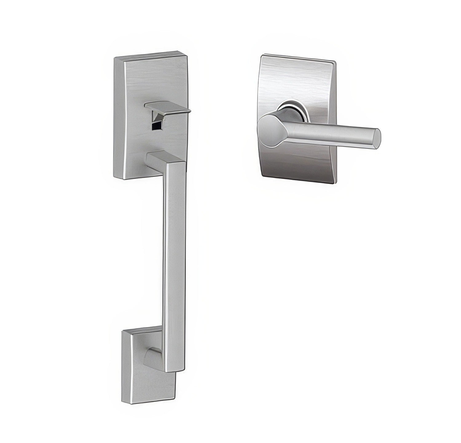 Schlage FE285CEN-BRWCEN Century with Broadway Lever with Century Rose Bottom Half Handleset