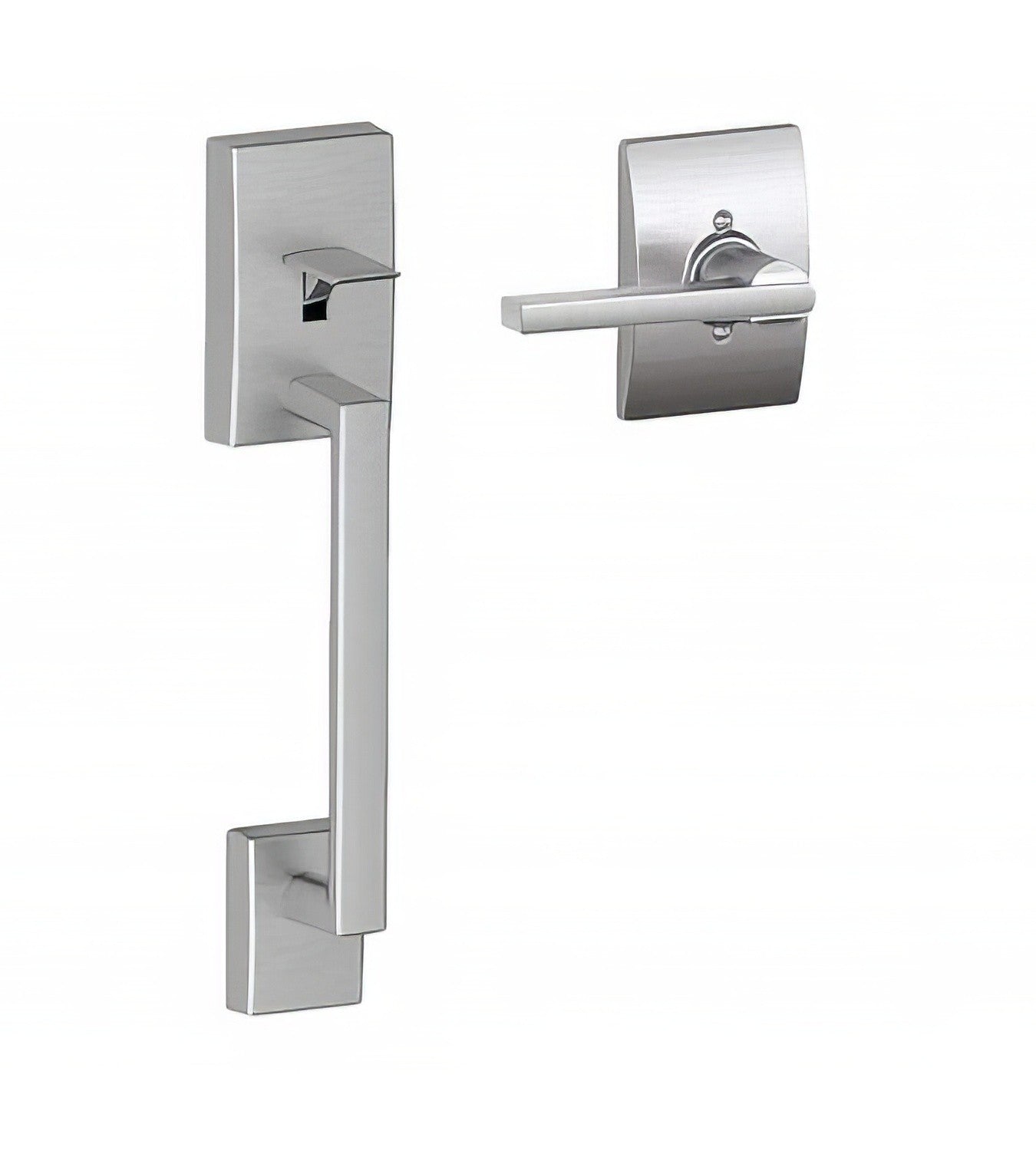 Schlage FE285-CEN-LAT-CEN Century Lower Handleset for Electronic Keypad with Latitude Interior Lever with Century Rose
