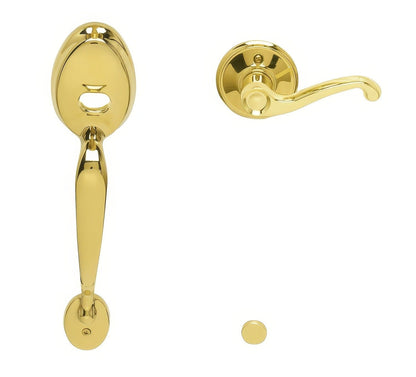 Schlage FE285-PLY-FLA-LH Plymouth Lower Handleset for Electronic Keypad