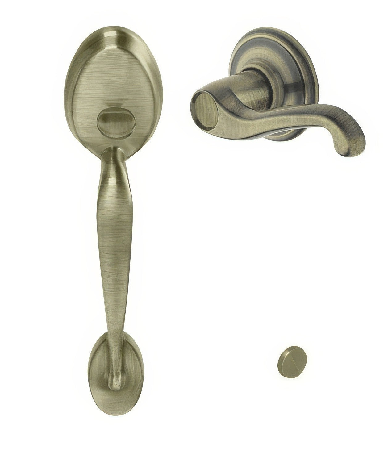 Schlage FE285-PLY-FLA-LH Plymouth Lower Handleset for Electronic Keypad