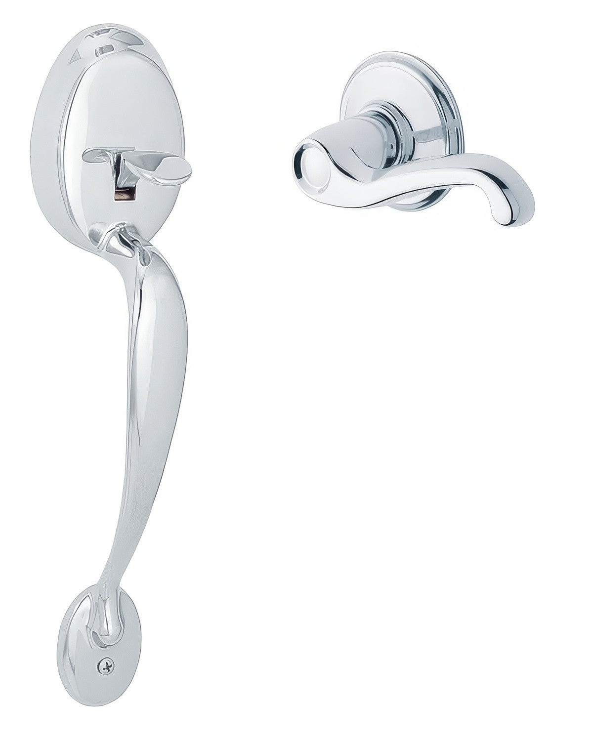 Schlage FE285-PLY-FLA-LH Plymouth Lower Handleset for Electronic Keypad