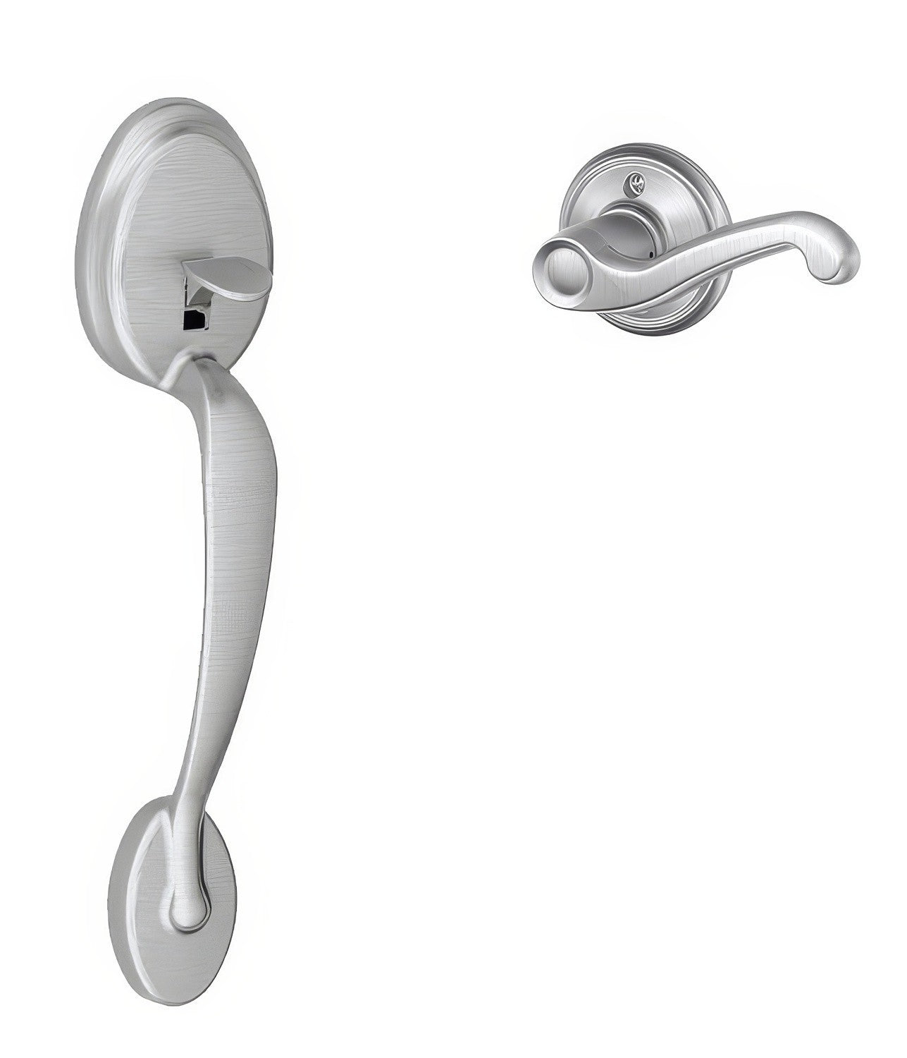 Schlage FE285-PLY-FLA-LH Plymouth Lower Handleset for Electronic Keypad