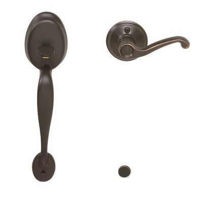 Schlage FE285-PLY-FLA-LH Plymouth Lower Handleset for Electronic Keypad