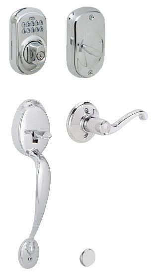 Schlage FE365-PLY-FLA-LH Plymouth Left Hand Electronic Handleset.
