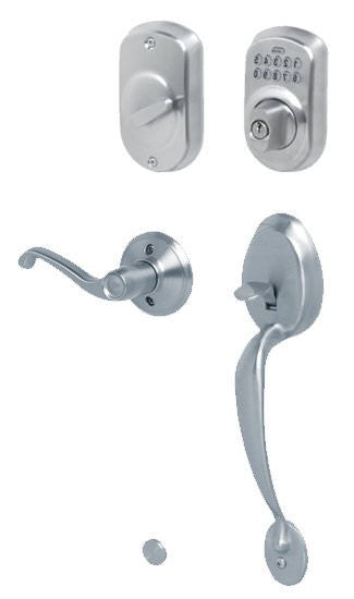 Schlage FE365-PLY-FLA-RH Plymouth Right Hand Electronic Handleset.