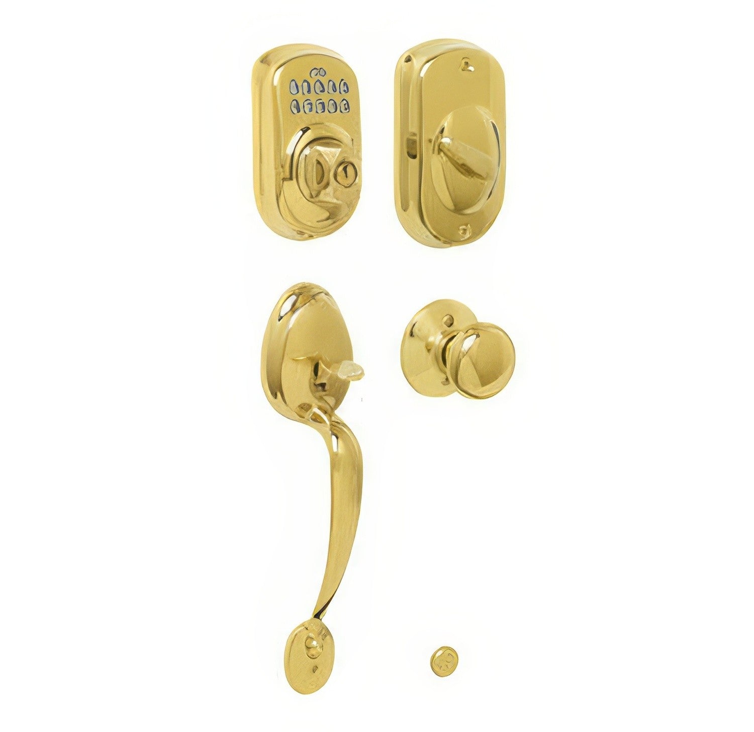 Schlage FE365PLY505PLY Plymouth Electronic Handleset.