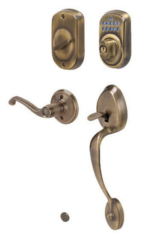 Schlage FE365-PLY-FLA-RH Plymouth Right Hand Electronic Handleset.