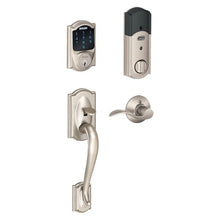 Schlage FE489WBCCAM-ACC Camelot Encode Smart Wifi Touchscreen Deadbolt with Lower Camelot Handleset and Accent Lever Trim.