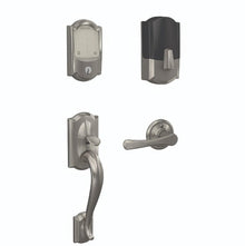Schlage FE489WBCCAM-VLA Camelot Encode Smart Wifi Touchscreen Deadbolt with Lower Camelot Handleset and Avila Lever Trim.