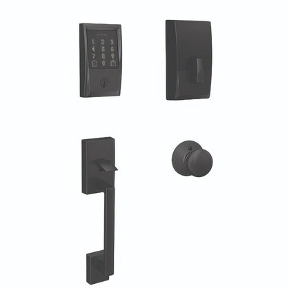 Schlage FE489WBCCEN-PLY Century Encode Smart Wifi Touchscreen Deadbolt with Lower Century Handleset and Plymouth Knob Trim