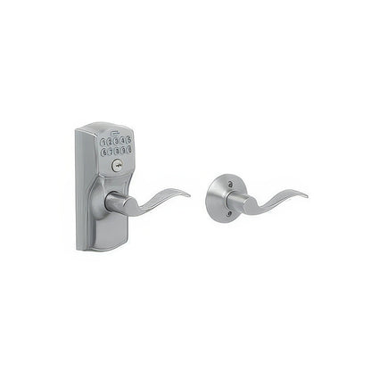 Schlage FE575-CAM-ACC Electronic Security Camelot Keypad Entry Door Lever.