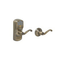 Schlage FE575-PLY-FLA Electronic Security Plymouth Keypad Entry Door Lever.