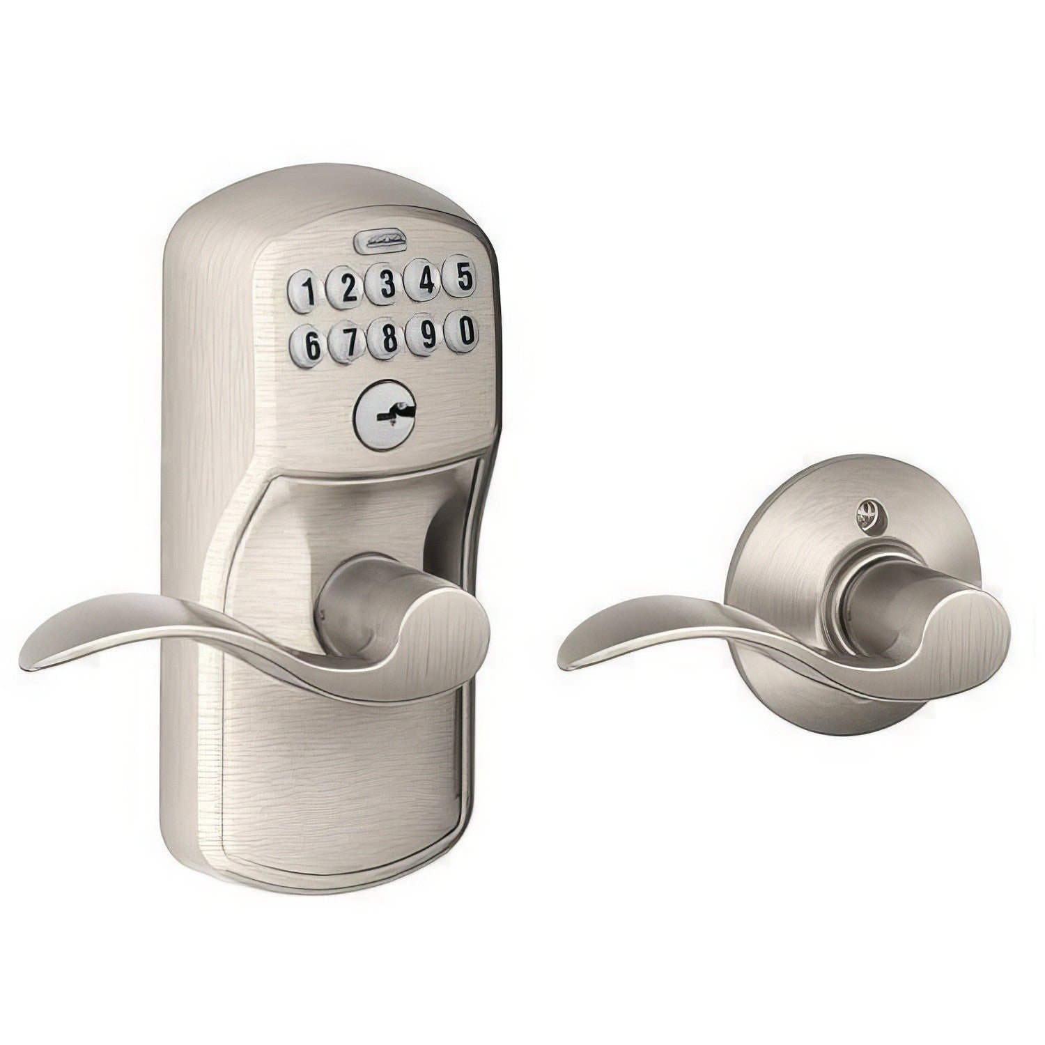 Schlage FE575-PLY-ACC Electronic Security Plymouth Keypad Entry Door Knob.