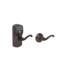 Schlage FE575-PLY-FLA Electronic Security Plymouth Keypad Entry Door Lever.