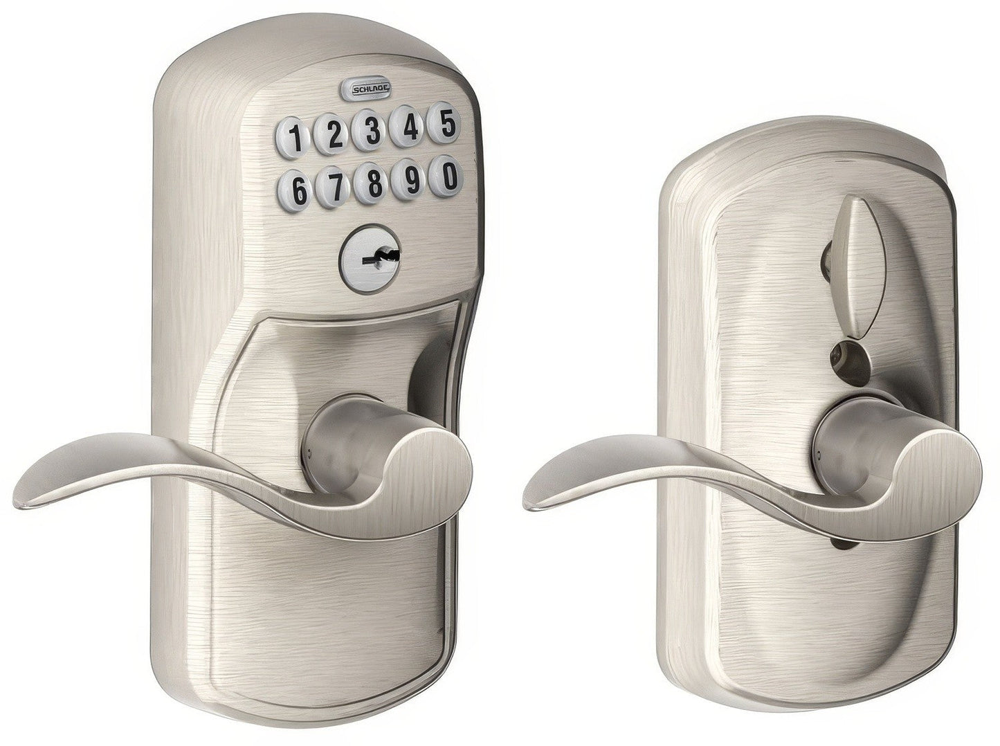Schlage FE595-PLY-ACC Electronic Security Keypad Entry Door Lever