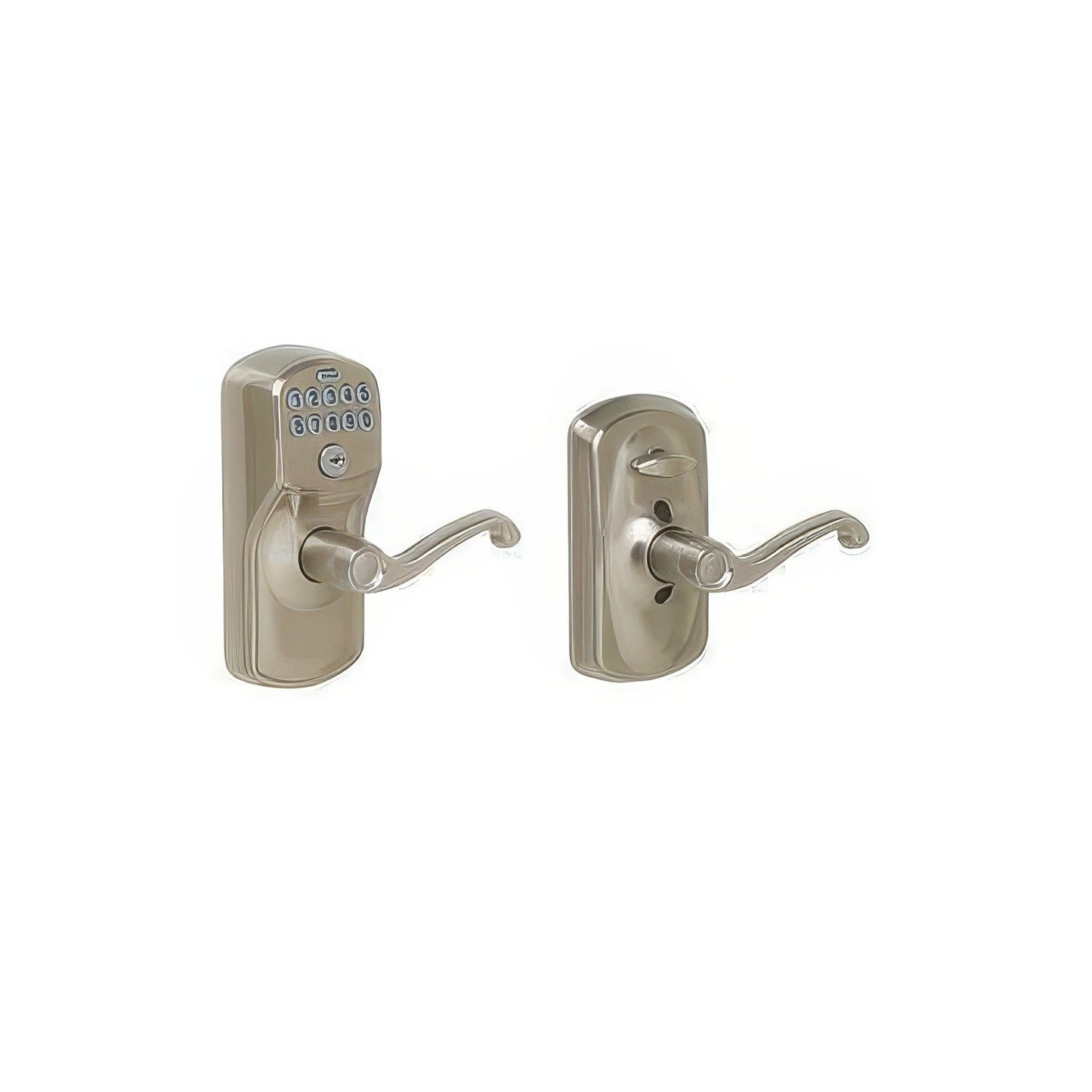 Schlage FE595-PLY-FLA Flair Electronic Security Keypad Entry Door Lever