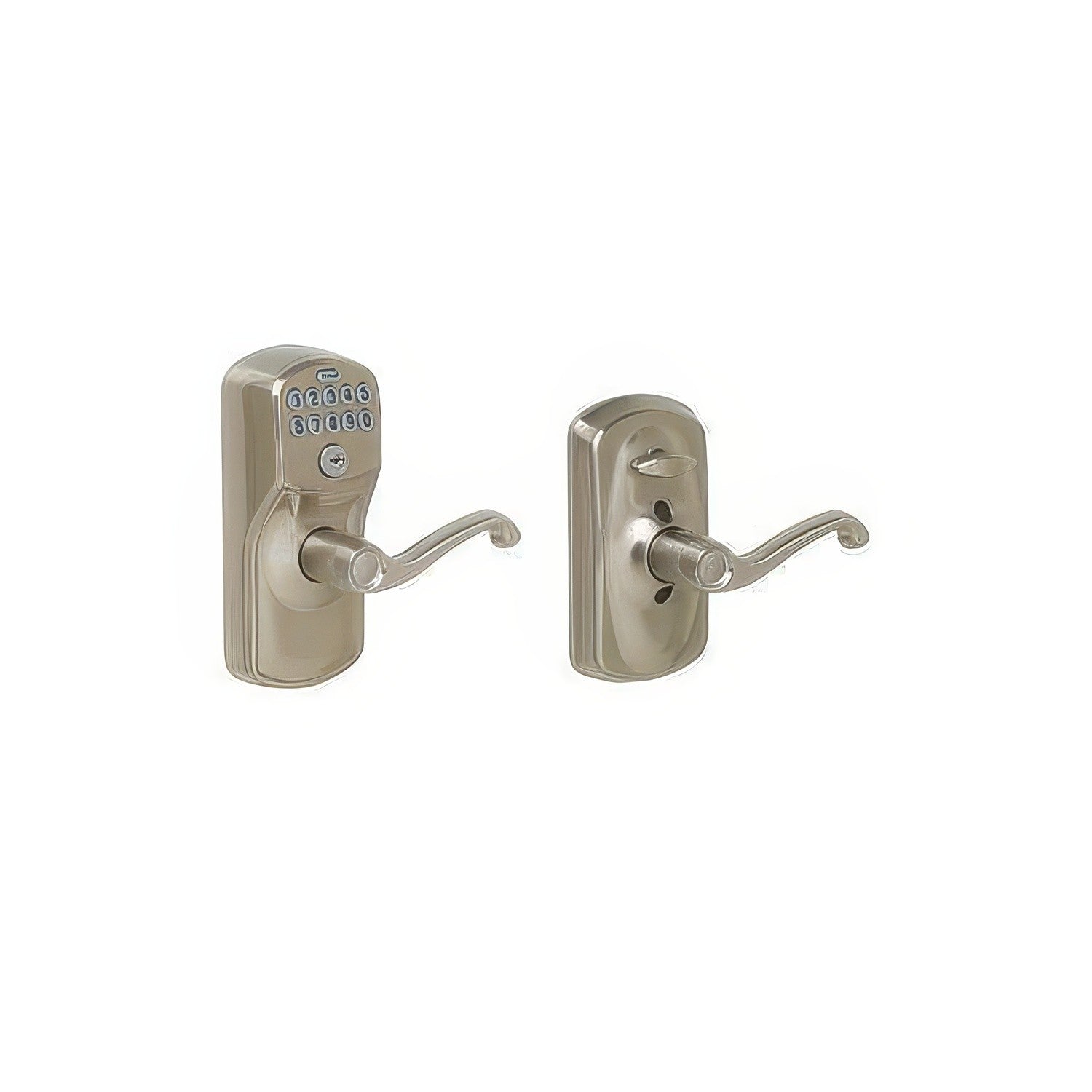 Schlage FE595-PLY-FLA Flair Electronic Security Keypad Entry Door Lever