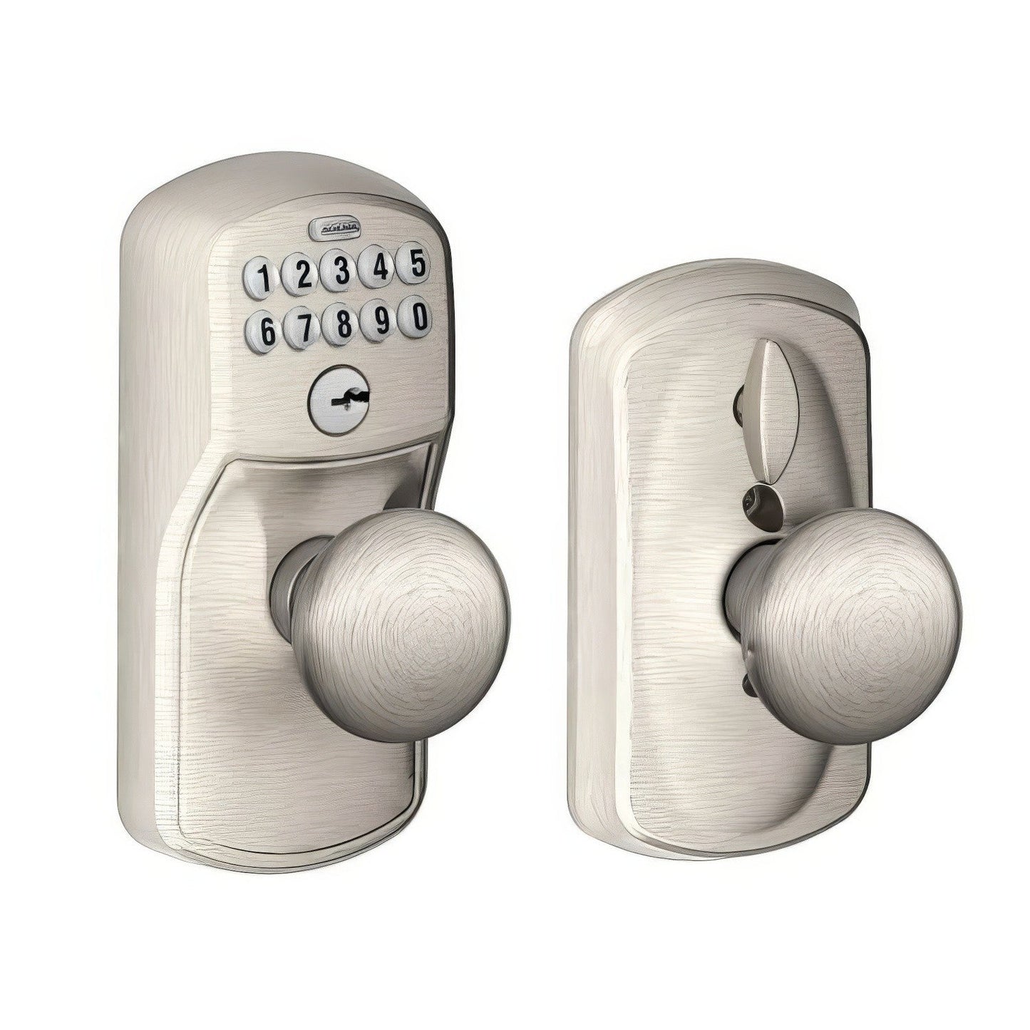 Schlage FE595PLY-PLY Electronic Security Plymouth Keypad Entry Door Knob
