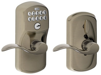 Schlage FE595-PLY-ACC Electronic Security Keypad Entry Door Lever