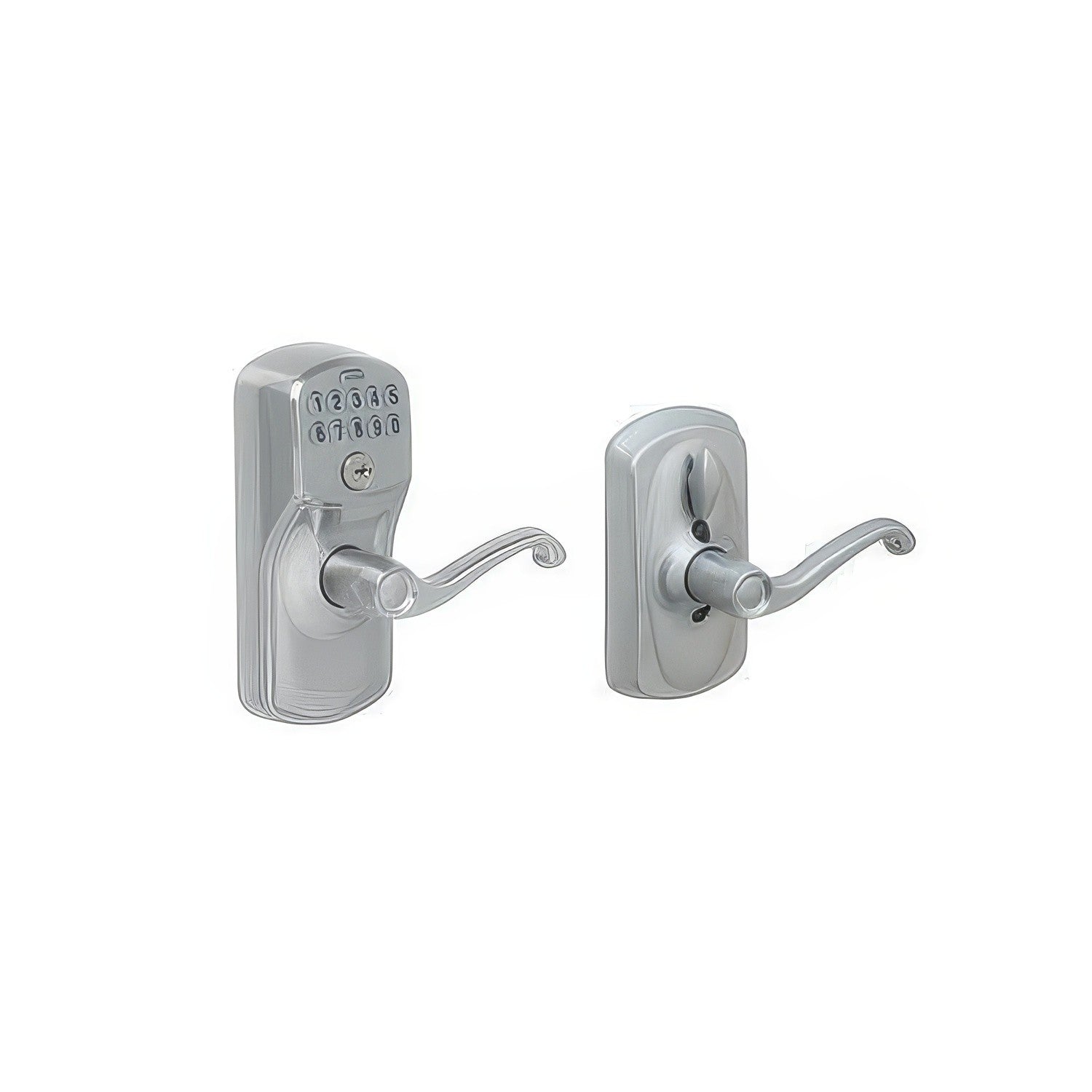 Schlage FE595-PLY-FLA Flair Electronic Security Keypad Entry Door Lever