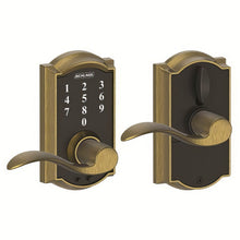 Schlage FE695-CAM-ACC Touch Keyless Touchscreen Lever with Camelot Trim and Accent Lever