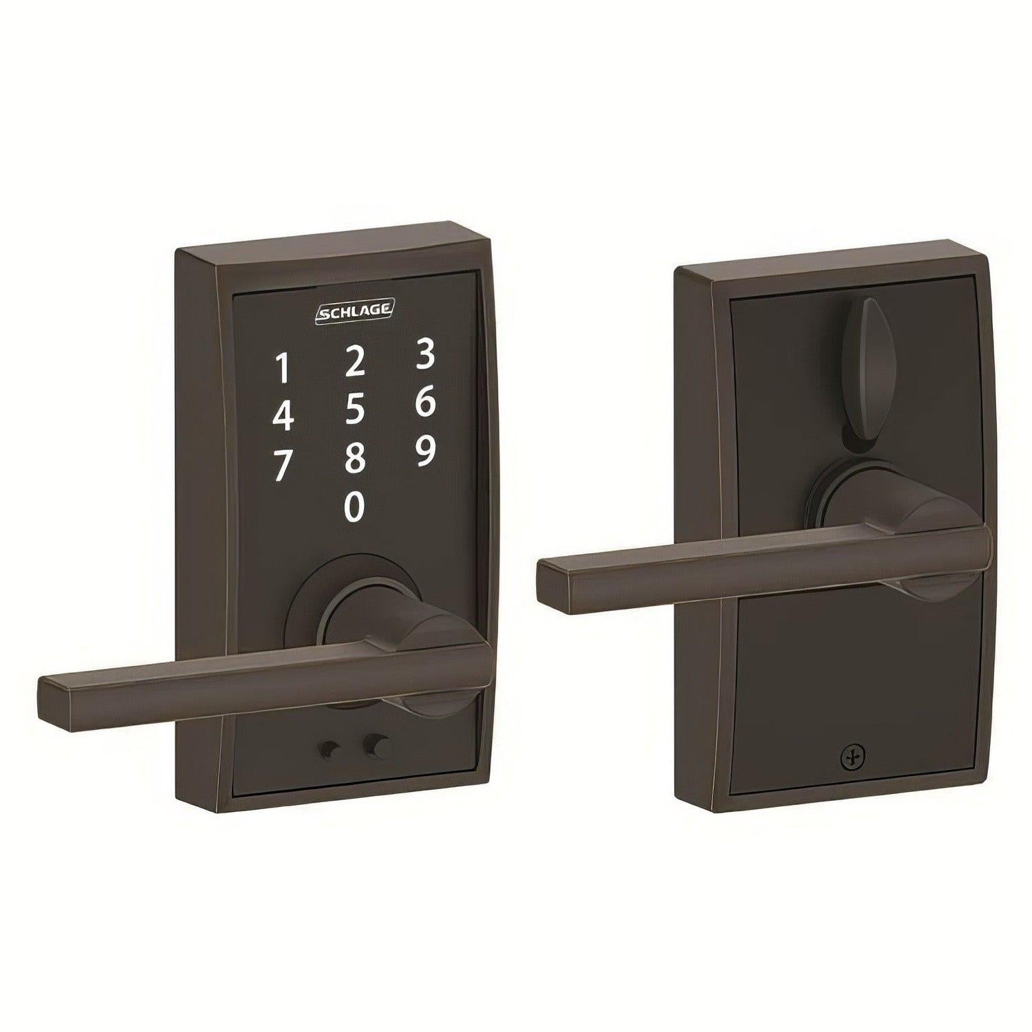 Schlage FE695CEN-LAT Century with Latitude Lever Keyless Touch Lever Lock