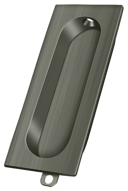 Deltana FP222 3-1/8" x 1-5/16" Rectangle Flush Pulls.