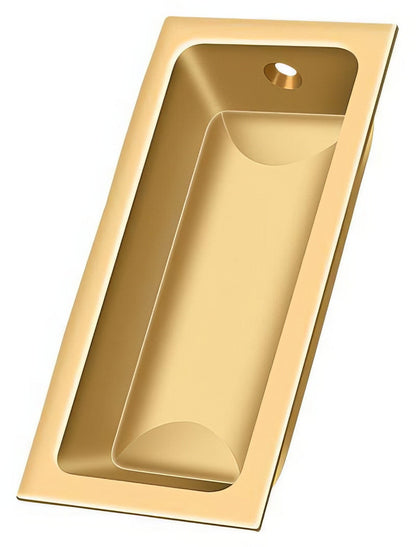 Deltana FP227 3-5/8" x 1-3/4" Solid Brass Large Flush Pull