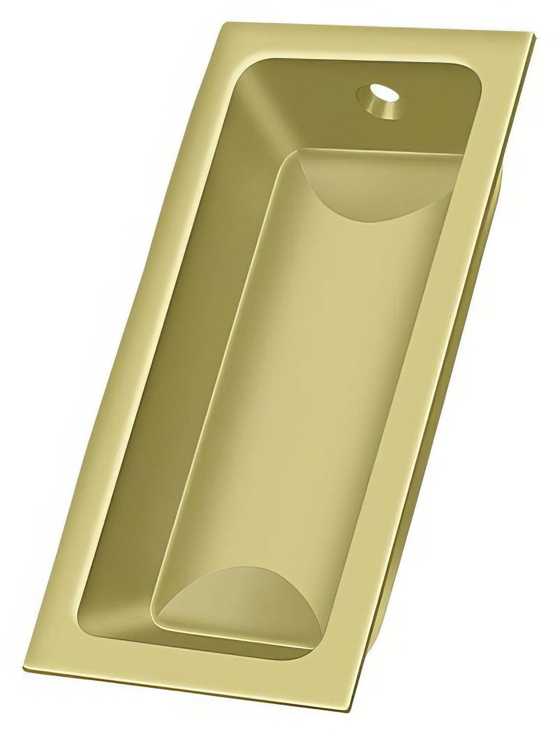 Deltana FP227 3-5/8" x 1-3/4" Solid Brass Large Flush Pull