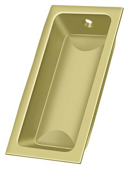 Deltana FP227 3-5/8" x 1-3/4" Solid Brass Large Flush Pull