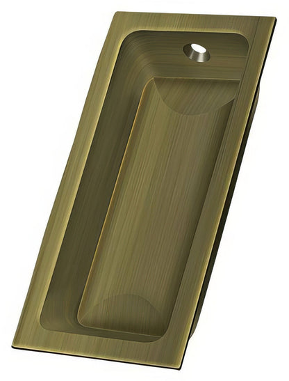 Deltana FP227 3-5/8" x 1-3/4" Solid Brass Large Flush Pull