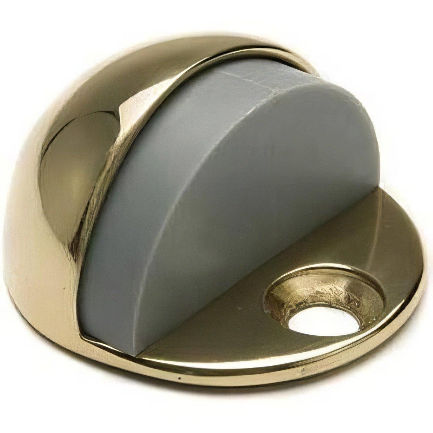 Ives FS13 Cast Brass Floor Door Stop 1" Overall Height 1-3/4" Diameter Base