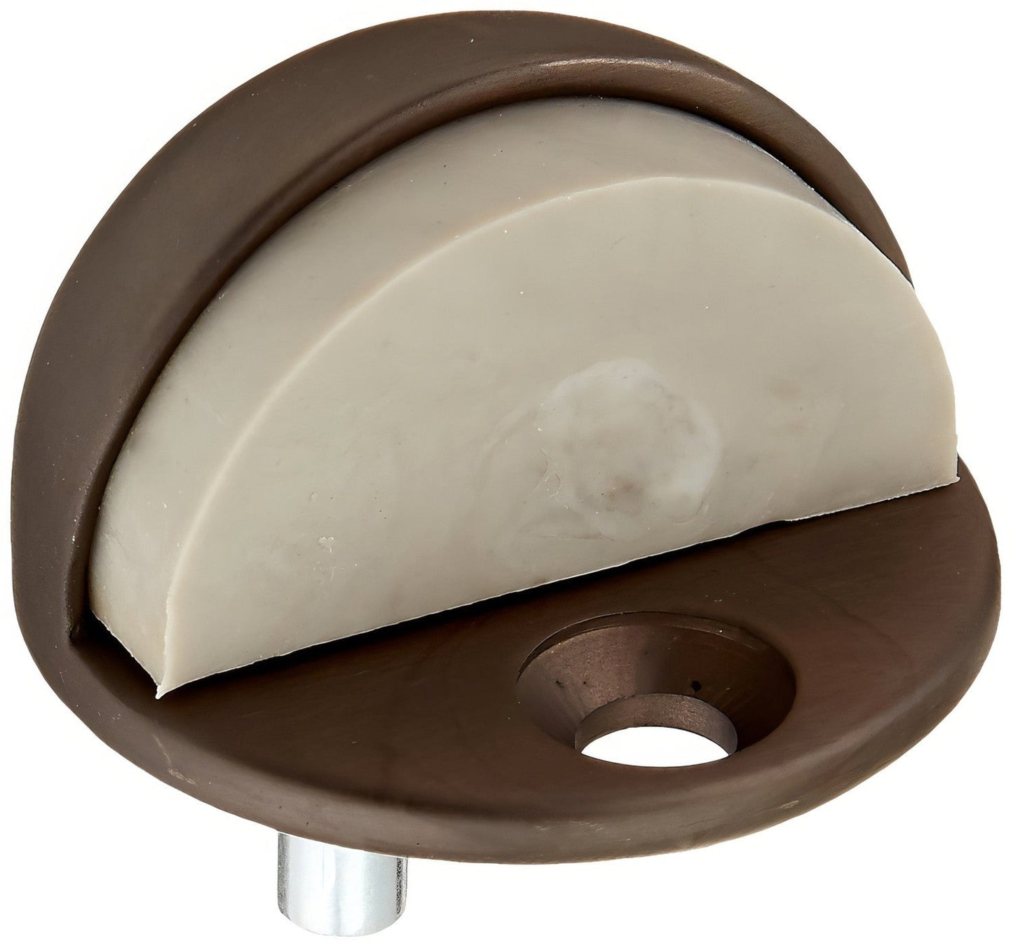 Ives FS17 Cast Brass Floor Door Stop 1-11/32" Overall Height 1-3/4" Base Diameter 1/2" Base Height