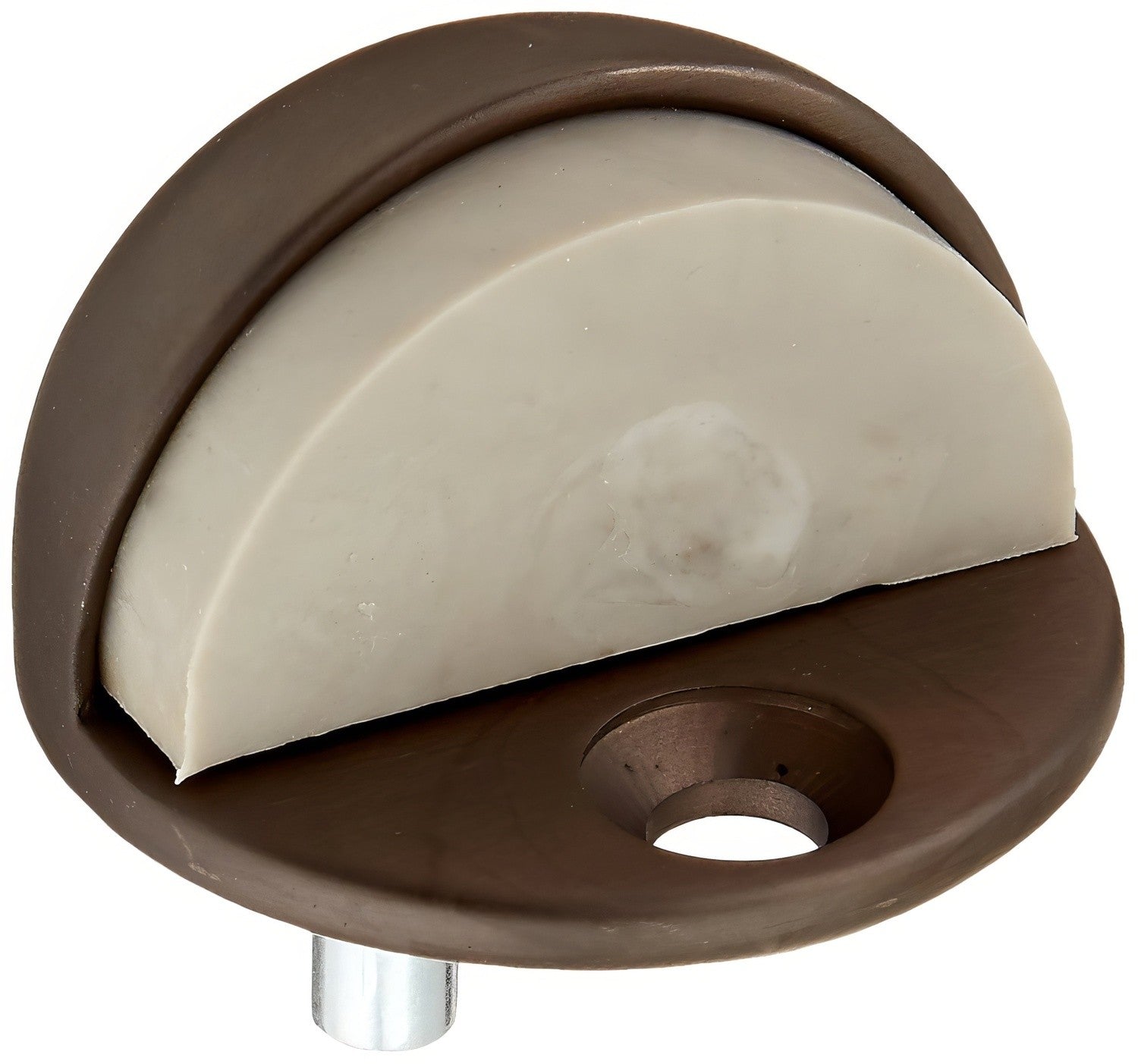 Ives FS17 Cast Brass Floor Door Stop 1-11/32" Overall Height 1-3/4" Base Diameter 1/2" Base Height