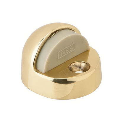 Ives FS17 Cast Brass Floor Door Stop 1-11/32" Overall Height 1-3/4" Base Diameter 1/2" Base Height