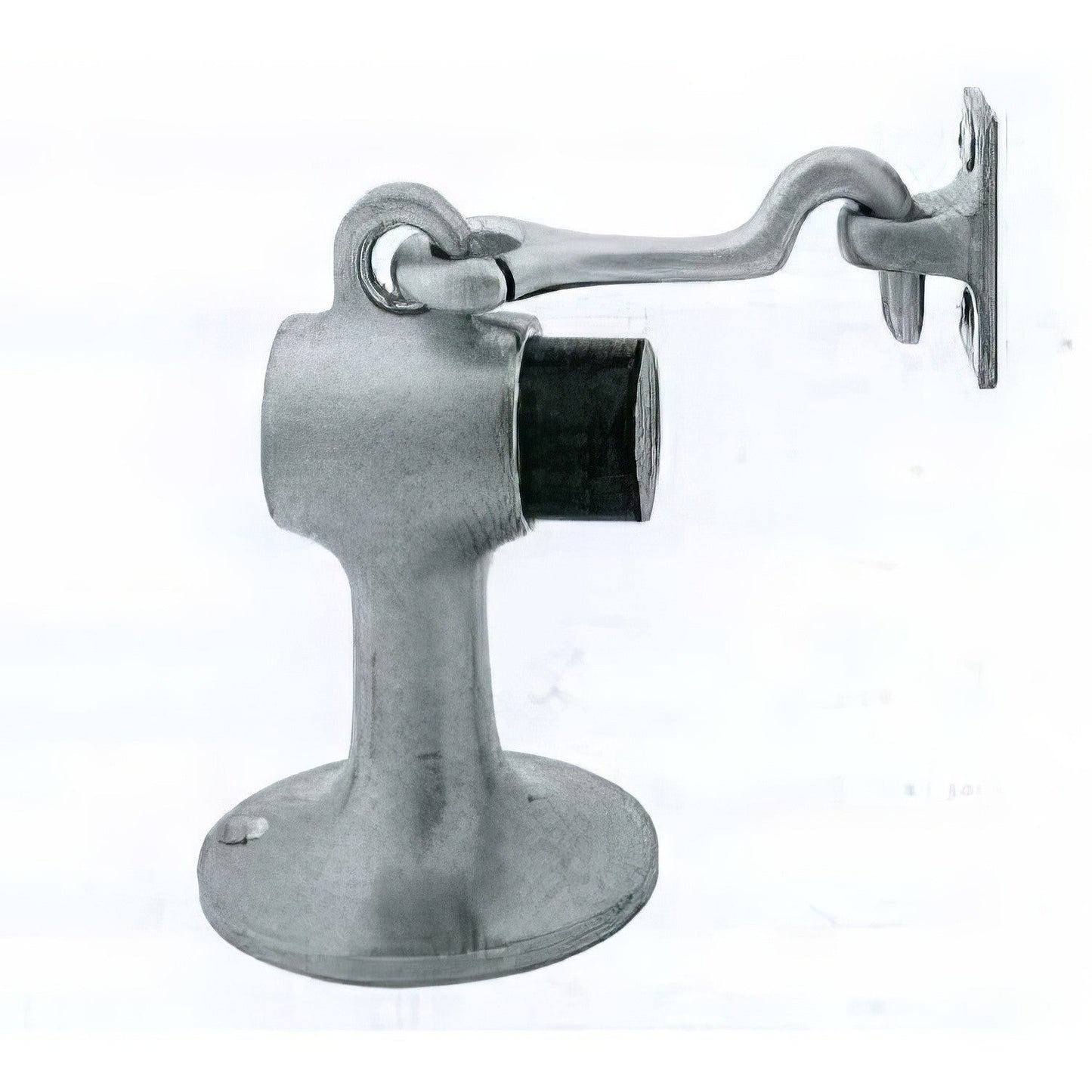 Ives FS446 3-3/4" Height Cast Brass Floor Door Stop with Manual Hold-Open Hook