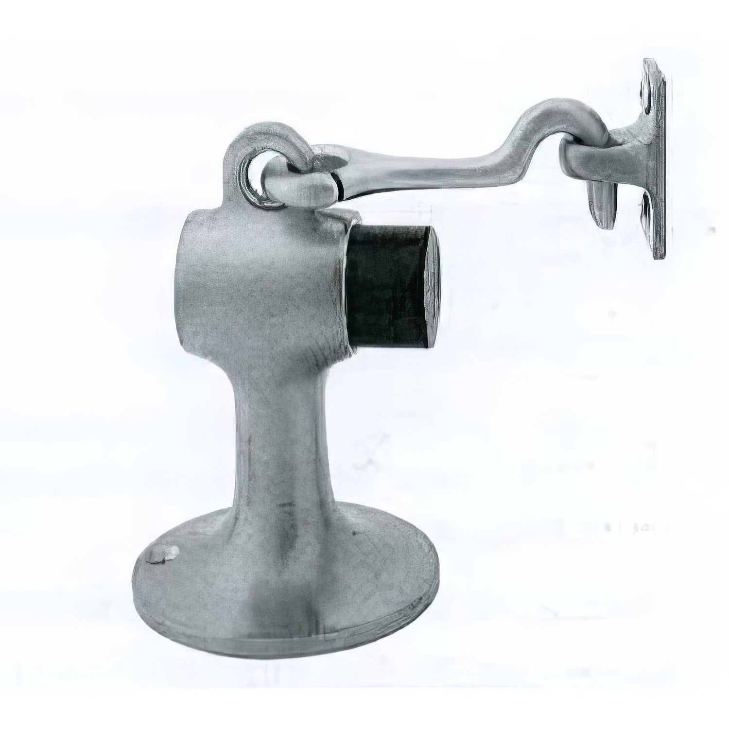 Ives FS446 3-3/4" Height Cast Brass Floor Door Stop with Manual Hold-Open Hook